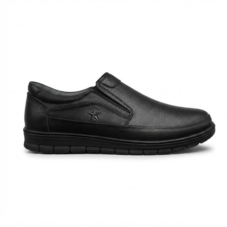 کفش چرم مردانه بندی و بی بند ،مدل استار ،زیره لاستیک